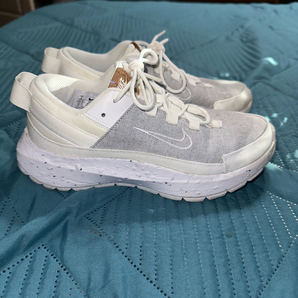 White Nike Crater Sneakers